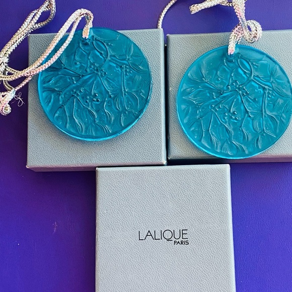 1989 LALIQUE CRYSTAL CHRISTMAS ORNAMENT NO BOX EXCELLENT CONDITION - Picture 3 of 4